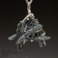 Black Kyanite and Sterling Pendant
