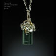 Tourmaline and Fine Silver Pendant