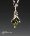 Tourmaline and Fine Silver Pendant