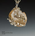 Geode and Sterling Pendant